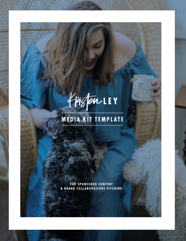 Media Kit Template - kristenley.com - Kristen Ley - Thimblepress